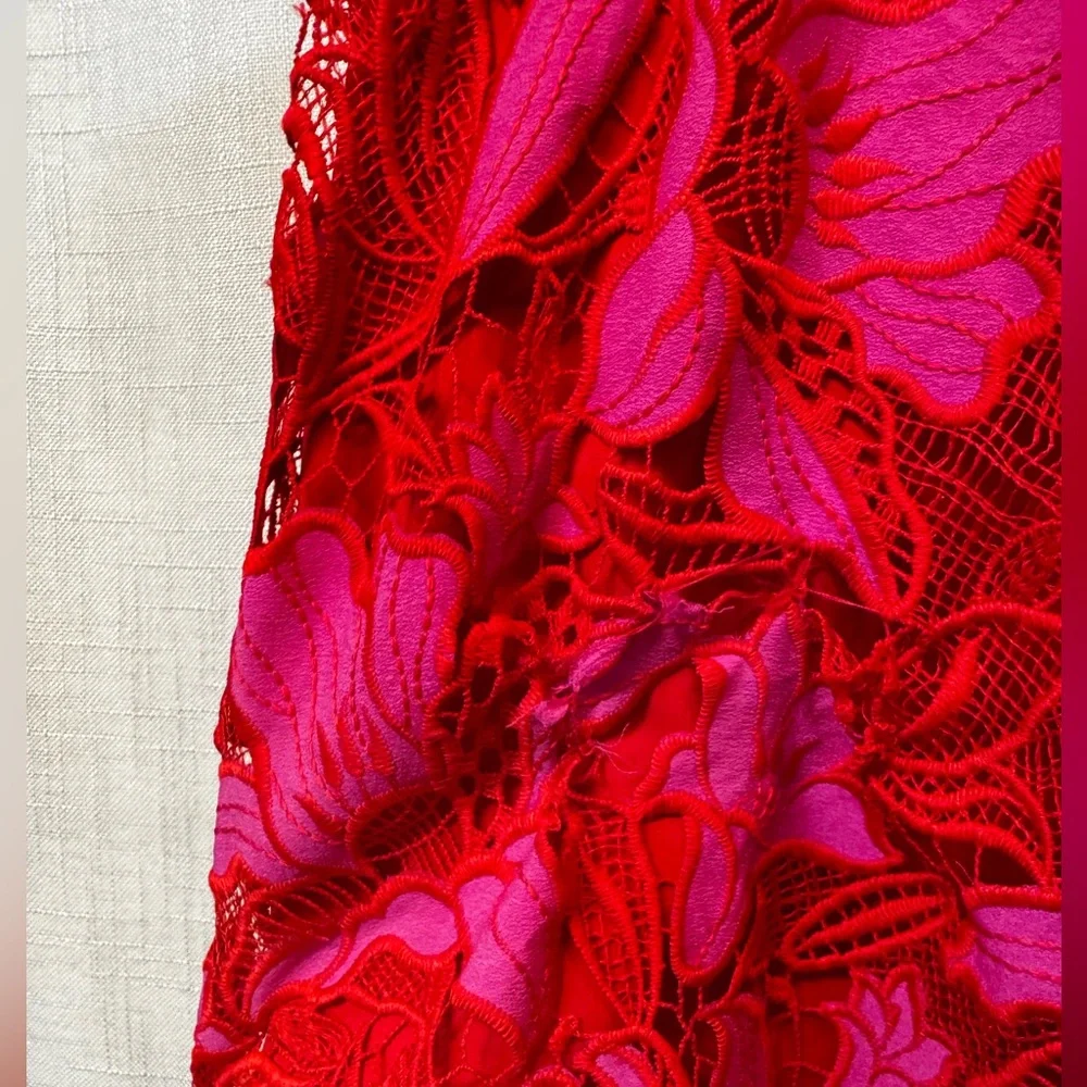 ML Monique Lhuillier Off the Shoulder Dress Size 12 - Picture 10 of 11